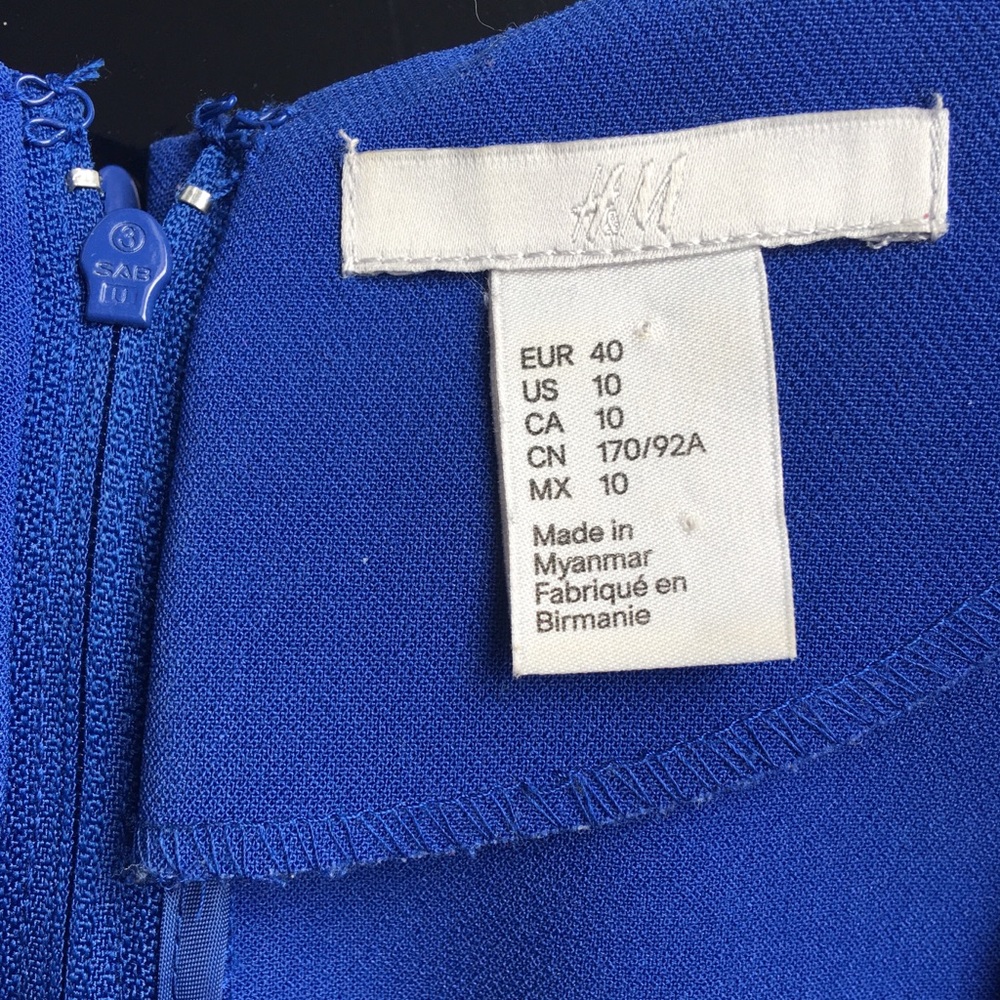 H&M vulcan future shift blue dress - Picture 2 of 4